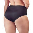 Cottelli Plus Size - pántos-csipkés női alsó (fekete)