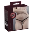 Fetish - szegecses, láncos tanga (fekete, S-L)