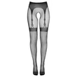 Cottelli Legwear - combfixes nyitott harisnya (fekete, S-L)
