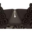 Cottelli Plus Size - Bársonyos, variálható body (fekete)
