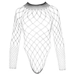 NO:XQSE - hosszúujjú, hálós necc body (fekete, S-L)