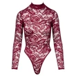 Cottelli - átlátszó csipke body (piros)