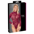 Cottelli - átlátszó csipke body (piros)