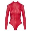 Cottelli - kígyóbőr mintás body (piros)