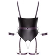 Cottelli - nyitott bondage body bilincsekkel (fekete)