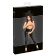 Noir - nyitott, fényes leggings (fekete)