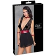 Cottelli Bondage - nyakpántos csipkés babydoll (fekete)