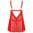 Obsessive Elianes - csipkés babydoll szett (piros)