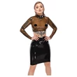 Late X áttetsző latex felső (áttetsző-fekete)