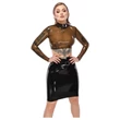 LATEX - áttetsző latex felső (áttetsző-fekete)