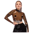 Late X áttetsző latex felső (áttetsző-fekete)