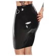 LATEX - latex midiszoknya (fekete)