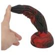 OgazR Hell Dong- barázdált dildó - 20 cm (piros)