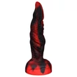 OgazR Hell Dong- barázdált dildó - 20 cm (piros)