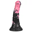 Bad Horse - szilikon ló pénisz dildó - 18 cm (fekete-pink)