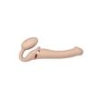 Strap-on-me M - pánt nélküli felcsatolható vibrátor (natúr)