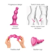 Strap-on-me Beads L - gyöngyös, talpas dildó (pink)