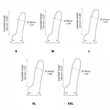 Strap-on-me XL - kétrétegű, talpas, élethű dildó (natúr)