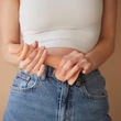 Strap-on-me XXL - kétrétegű, talpas, élethű dildó (natúr)