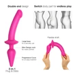 Strap-on-me Switch Semi-Realistic L - 2in1 szilikon dildó (pink)