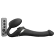 Strap-on-me S - felcsatolható, léghullámos vibrátor - (fekete)