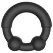 Dorcel Stronger Ring - fém betétes péniszgyűrű (fekete)