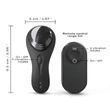 Dorcel Discreet Vibe + - akkus, rádiós csikló vibrátor (fekete)
