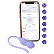 Perifit Care+ - interaktív kegel, vibrációs gésagolyó (lila)