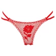 Panty Rose - rózsaszálba rejtett tanga (piros, S-L)