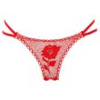 Panty Rose - rózsaszálba rejtett tanga - piros (S-L)