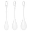 Satisfyer Yoni Power 1 - gésagolyó szett (fehér, 3 részes)