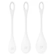 Satisfyer Yoni Power 1 - gésagolyó szett (fehér, 3 részes)