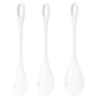 Satisfyer Yoni Power 1 - gésagolyó szett (fehér, 3 részes)