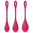 Satisfyer Yoni Power 1 - gésagolyó szett (piros, 3 részes)
