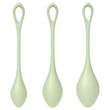 Satisfyer Yoni Power 2 - gésagolyó szett (zöld, 3 részes)