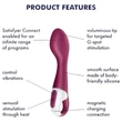 Satisfyer Hot Spot - akkus, melegítő G-pont vibrátor (piros)