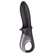 Satisfyer Hot Passion - App-vezérelt melegítő análvibrátor (fekete)