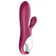 Satisfyer Hot Bunny – App-vezérelt melegítő csiklókaros vibrátor (piros)