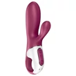 Satisfyer Hot Bunny – App-vezérelt melegítő csiklókaros vibrátor (piros)