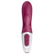 Satisfyer Hot Bunny – App-vezérelt melegítő csiklókaros vibrátor (piros)