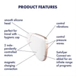 Satisfyer Love Triangle - App-vezérelt léghullámos csiklóizgató (fehér)