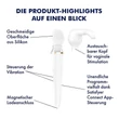 Satisfyer Double Wand-er - App-vezérelt masszírozó vibrátor (fehér)