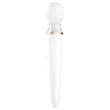 Satisfyer Double Wand-er - App-vezérelt masszírozó vibrátor (fehér)