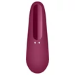 Satisfyer Curvy 1+ - App-vezérelt léghullámos csiklóizgató (piros)