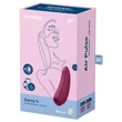 Satisfyer Curvy 1+ - App-vezérelt léghullámos csiklóizgató (piros)