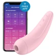 Satisfyer Curvy 2+ - App-vezérelt léghullámos csiklóizgató (pink)