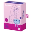 Satisfyer Feel Good - szilikon menstruációs kehely szett (kék, 2 db)