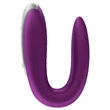Satisfyer Double Fun - App-vezérelt párvibrátor (lila)