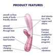 Satisfyer Hot Lover - App-vezérelt vibrátor (pink)