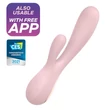 Satisfyer Mono Flex - App-vezérelt vibrátor (pink)